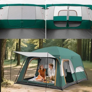 Lystoreofertas 8 Person Family Camping Tent with Porch