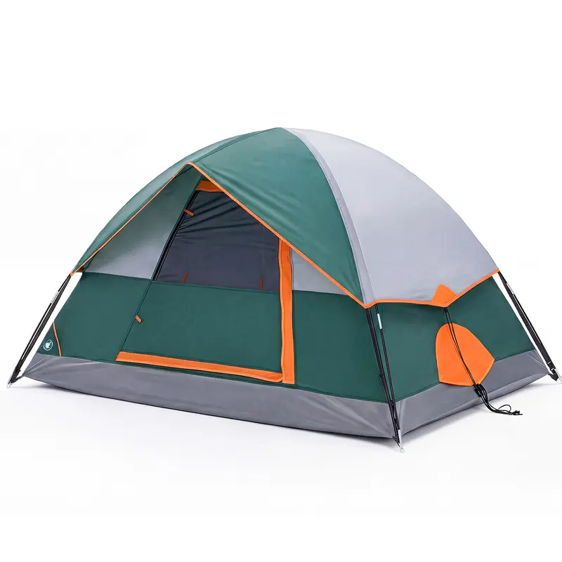 4-Person Waterproof Dome Camping Tent with Rainfly